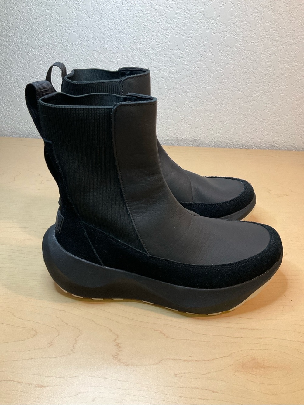 The North Face Black Chelsea Platform Boots